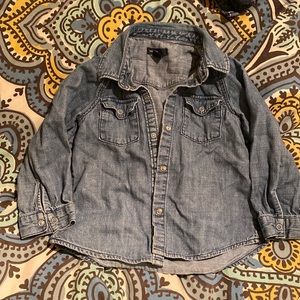 Baby Gap denim button down shirt. Toddler 3